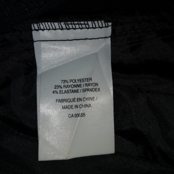 Reitmans  Ladies Size 7 Black Straight Leg Loose Fit Dress Pants - Picture 4 of 7